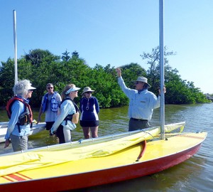 Captain Jay Winters teaches sailing on Sunfish Sailboats in Tampa Bay